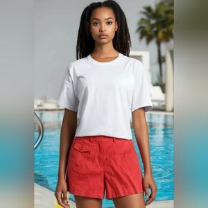 Vintage Collectables Shorts High Waist Pockets Summer Mom Jeans 14" Front Rise